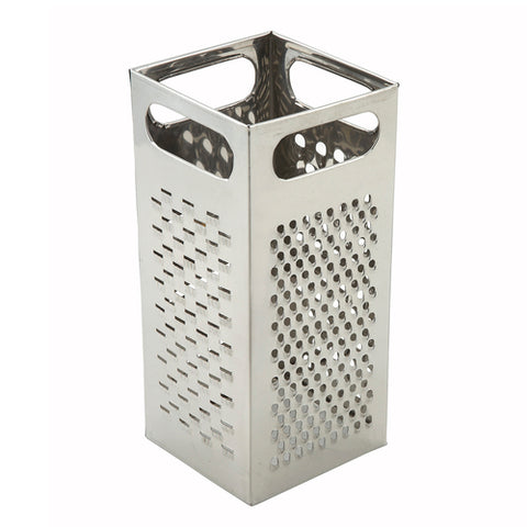 Winco SQG-4 Square Box Grater, 9" x 4\" Stainless Steel
