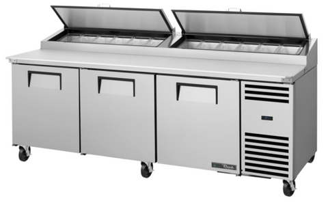 True Mfg. TPP-AT2-93-HC~SPEC3 SPEC SERIES 93" 3-Door Pizza Prep Table