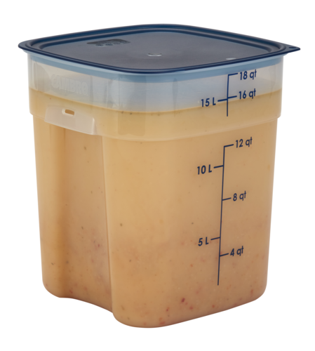 18SFSPROPP190 Cambro  FreshPro Food Container, 18 Qt., Translucent