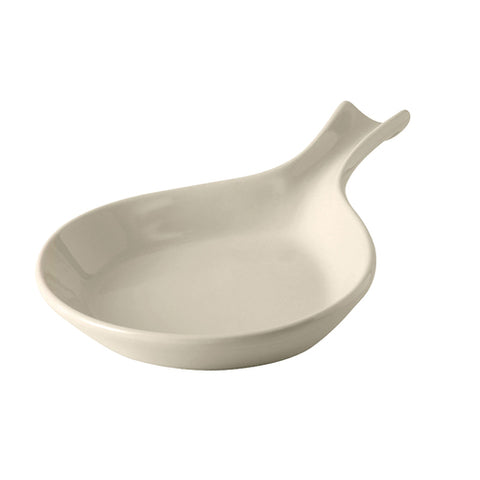 Tuxton China BEP-100 12 oz. Eggshell China Fry Pan Server