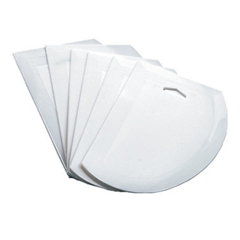 Winco PDS-7 Plastic Dough Scrapers, 7-1/2" x 4-3/4\" 6-Piece Pack
