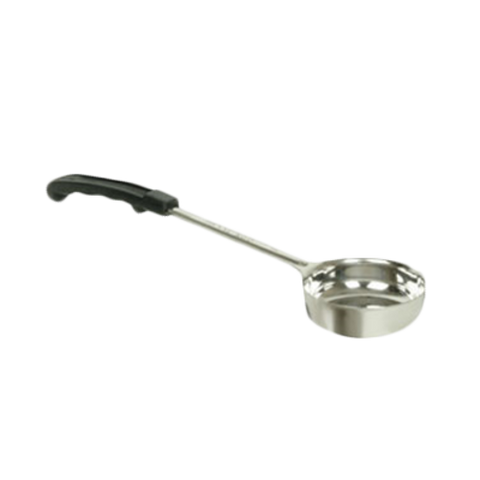 Thunder Group SLLD006A 6 oz Solid Stainless Steel Portion Controller Ladle with Black Plastic Handle