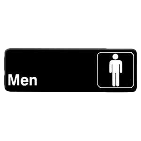 PLIS9313BK Thunder Group 9" x 3" Men Information Sign-Thunder Group