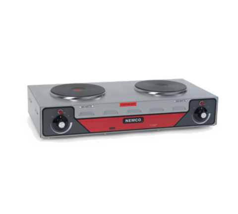 Nemco Food Equipment 6310-2 Horizontal Double Burner Electric Hot Plate, 120V