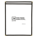 PLMENU-1BL Thunder Group 8-1/2" x 11" Blue 1 Pocket Menu Cover-Thunder Group