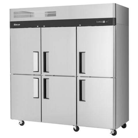Turbo Air M3F72-6-N 3-Section Solid Half Door Reach-In Freezer, 65.6 Cu. Ft.