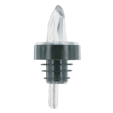 Spill-Stop 361-00 Clear Plastic Pourer with Black Collar