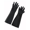 NLG-1018 Winco Black Natural Latex Gloves - Large-WINCO