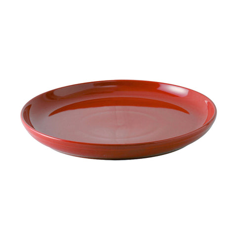 Tuxton China BQA-1315 13-1/8" Cayenne Pizza Serving Plate