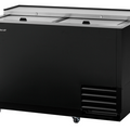 TBC-50SB-GF-N Turbo Air 50" 2-Section Black Glass Chiller w/ 140-Mug Capacity-Turbo Air