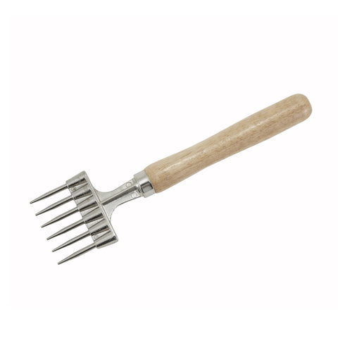 Winco ICH-9 6-Prong Ice Chipper with Wooden Handle, 9-Inch