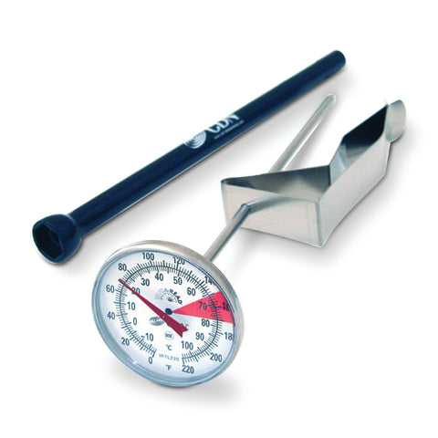CDN IRTL220 Beverage and Frothing Thermometer with 7" Stem, 0 to 220°F