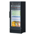 TGM-12SD-N6 Turbo Air 25.75" Black 1-Section Glass Door Merchandiser w/ Swing Door-Turbo Air