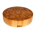 CCB18-R John Boos 18" x 4" Thick Round Maple Chinese Chopping Block-JOHN BOOS & CO.