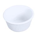 ML532W1 Thunder Group 4 Oz. White Fluted Melamine Ramekin-Thunder Group