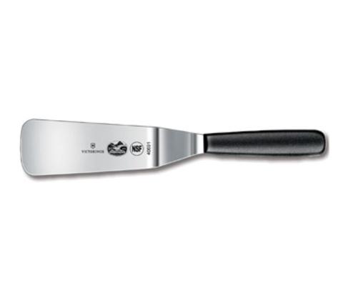 Victorinox 5.2763.16 6" Flexible Offset Spatula with Peggable Sheath and Black Polypropylene Handle