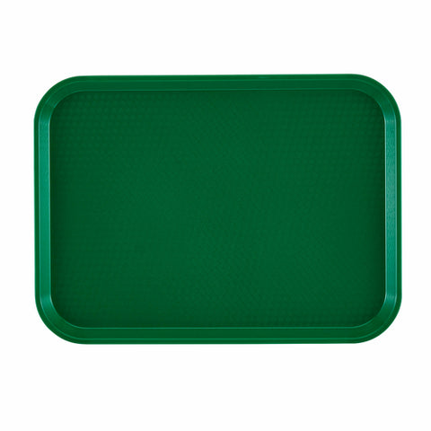 Cambro 1014FF119 10" x 14" Sherwood Green Polypropylene Fast Food Tray