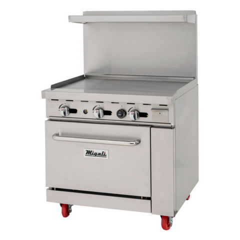 C-RO-36G-LP Migali 36" Griddle Range w/ (1) Oven - LP-Migali Industries