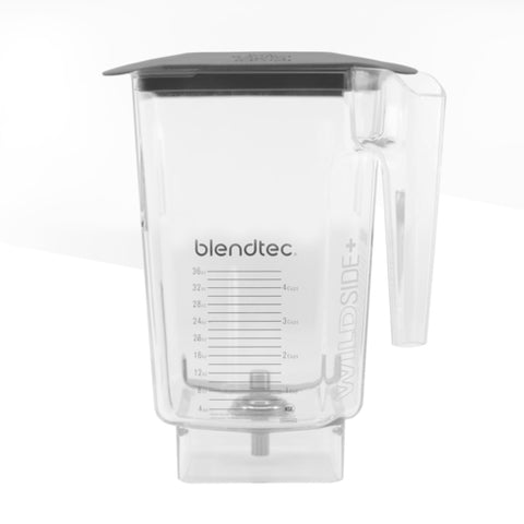 40-630-61 Blendtec 96oz. Clear WildSide Jar With Black Soft Lid