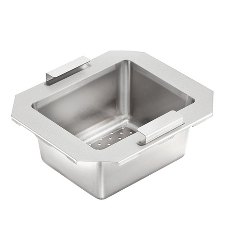 Krowne Metal 30-153 Perforated Drain Basket for Bar Sink with Stainless Steel Handles