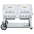 CV-MCB-60-SI50/100-RDP Crown Verity 60" Mobile Outdoor Charbroiler Includes Roll Dome, Bun Racks, LP-CROWN VERITY INC.