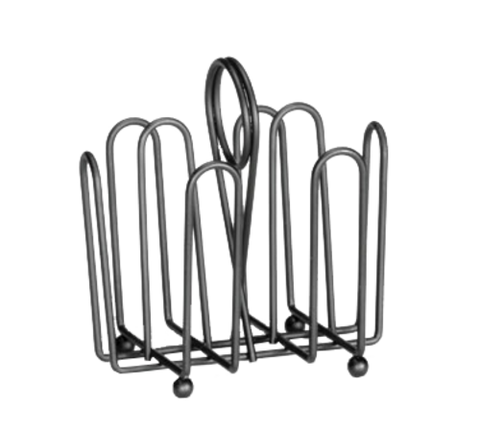 Tablecraft Products 597CBK Black Wire Jelly Packet Rack Condiment Caddy
