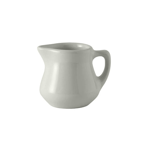Tuxton China BWR-035 3.5 oz. White China Creamer Pourer