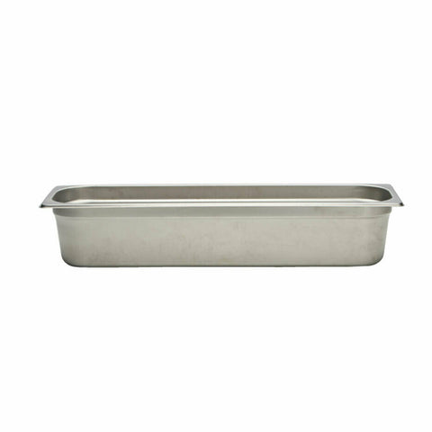 Libertyware 5224 Half Long 4" Anti-Jam Stainless Steel Steam Table Food Pan, 25 Gauge