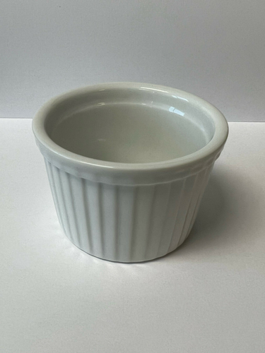 Vertex China RMK-4-P Porcelain Fluted Ramekin, 4 oz