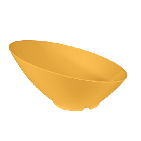 Thunder Group CR806YW 24 oz Yellow Angled Melamine Bowl
