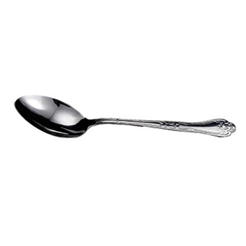 Winco LE-11 11" Elegance Collection Stainless Steel Solid Serving Spoon