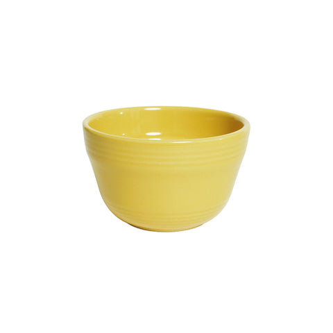 Tuxton China CSB-0752 3-3/4" Saffron Ceramic Round Bouillon Cup, 7-1/2 oz.