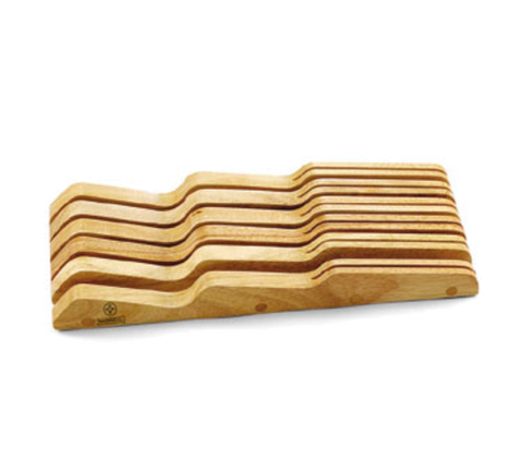 KST-1 Mundial 10-Slot Wood Knife Storage Tray