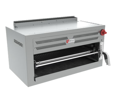 Wolf C36IRB-P 36 Inch Infrared Salamander Broiler, Liquid Propane, 30,000 BTU