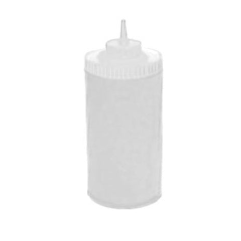 Winco PSW-32 32 oz Wide Mouth Clear Plastic Squeeze Bottle, 6-Pack