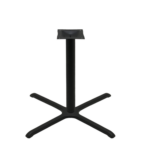 B36-STD Oak Street Black Standard Height Table Base w/ 36" x 36" Base Spread-OAK STREET MANUFACTURING