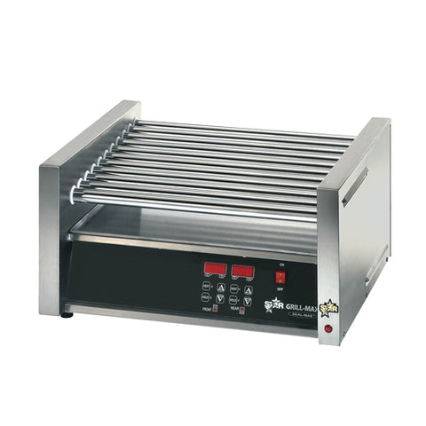 Star 30SCE Grill-Max Pro 30 Hot Dog Roller Grill with Electronic Controls, Slanted Top, 120V