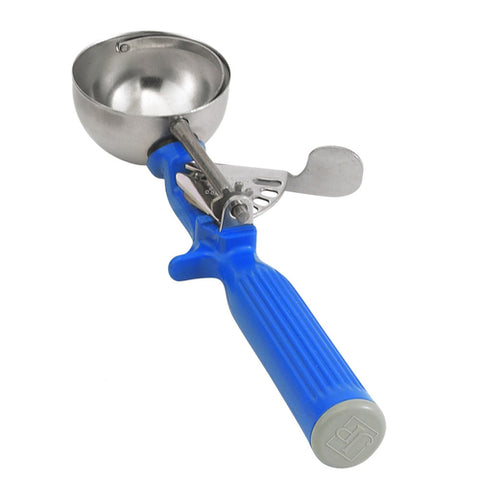 Vollrath 47143 Jacob's Pride #16 Dark Blue 2 oz. Thumb Press Disher