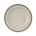 TGB-022 Tuxton 8-3/8" Eggshell Wide Rim China Plate w/Green Bands-Tuxton China