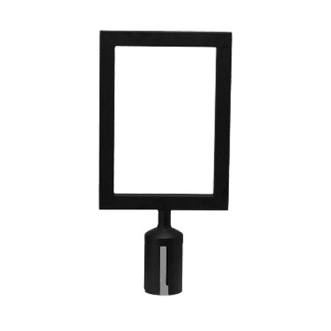 Winco CGSF-12K Black Stanchion Top Sign Frame