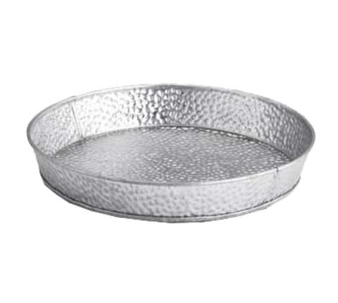TableCraft Products GP8 8-1/4" Round Galvanized Steel Dinner Platter