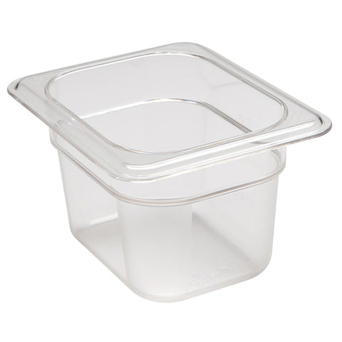 Cambro 84CW135 Camwear 1/8 Size Clear Polycarbonate Food Pan, 4" Deep