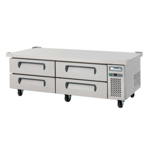 C-CB72-HC Migali 72" 4 Drawer Refrigerated Chef Base