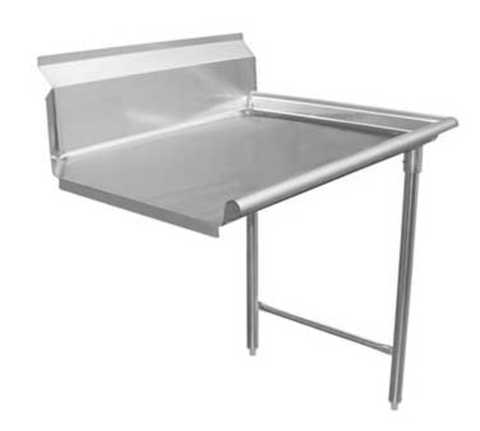 DT48C-R GSW 48" Right Clean Dishtable w/ 8" Backsplash