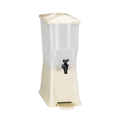 TableCraft 356DP 3 Gallon Slimline Single Beverage Dispenser - Almond