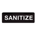 SGN-329 Winco 3" x 9" "Sanitize" Sign-WINCO
