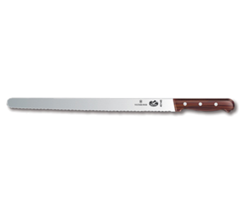 Victorinox 5.4230.36 14" Serrated Roast Beef Slicing and Carving Knife with Wood Handle