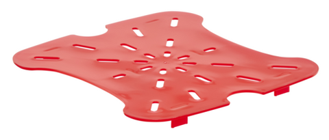 Cambro 6SFSFPDPP266 FreshPro Red Polypropylene Drain Shelf for 6 & 8 Qt Containers