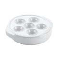 744041 Browne USA Foodservice Escargot Plate, 5-3/10" dia. x 1-1/2"H, 6-hole-Browne USA Foodservice