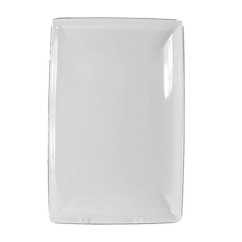 29115Bk Tgroup Plate, 15"X5-1/4" Deep, Rectangular, Melamine, Black